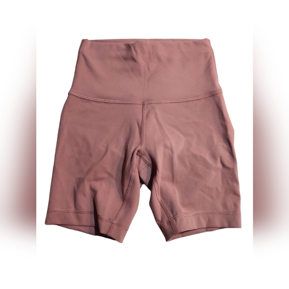 Women's High-Waisted Pink Shorts - Picture 1 of 5